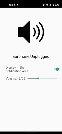 Earphone connection display screenshot 2