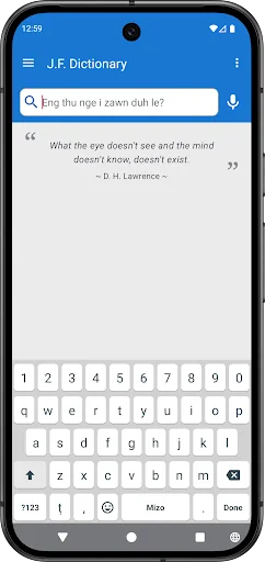 Mizo Keyboard LITE screenshot 1