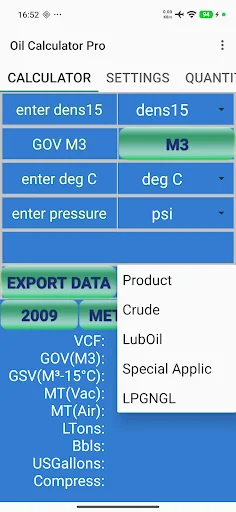 Oil Calculator Pro