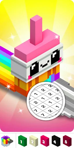 Voxly: 3D Color by Number. screenshot 1