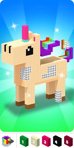 Voxly: 3D Color by Number. screenshot 2