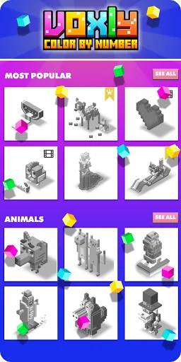 Voxly: 3D Color by Number. screenshot 3