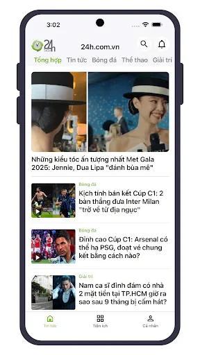 24h: Bóng đá, Tin tức