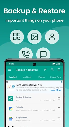 Backup and Restore - APP