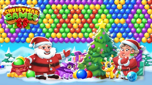 Christmas Games-Bubble Shooter screenshot 1
