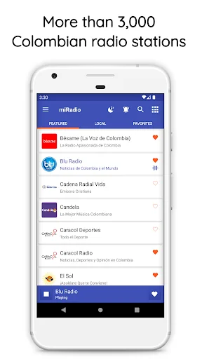miRadio: FM Radio Colombia screenshot 1