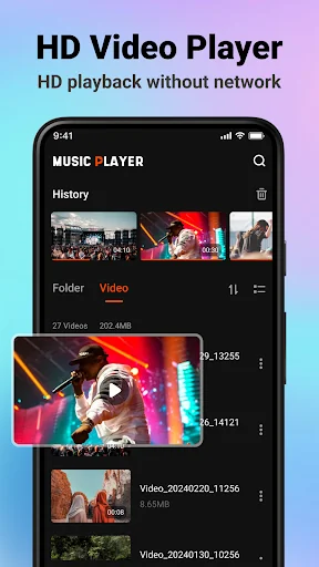 Music Player & HD Video Player screenshot 4