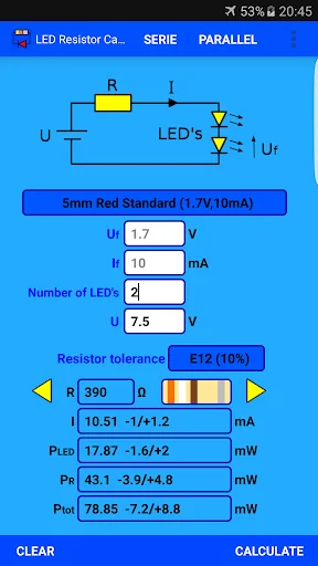 LED Resistor Calculator screenshot 1