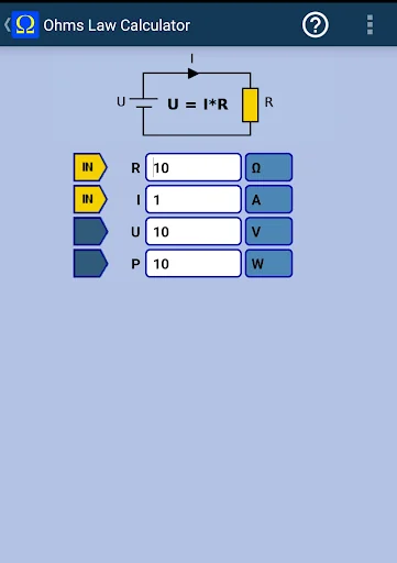 Ohm's Law Calculator