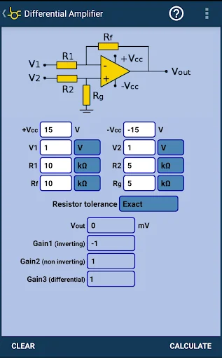 Opamp Calculator screenshot 2