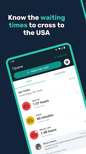 Bordify - Border Wait Times