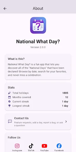 National What Day? screenshot 1