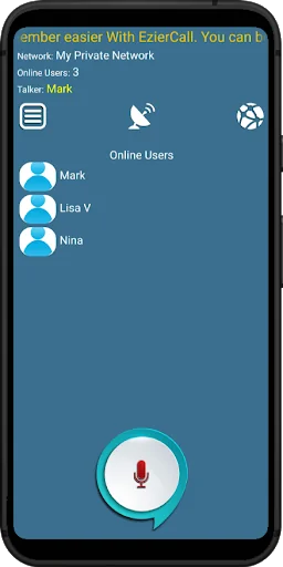 eZierCall Online Walkie Talkie