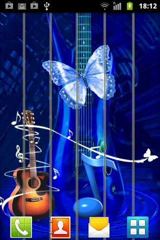 Guitar Touch ( Play on Wallpap screenshot 1