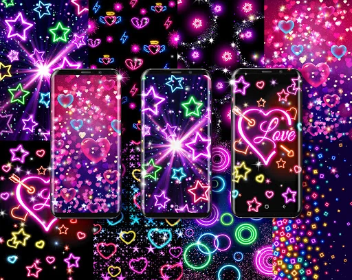 Neon multi color wallpapers screenshot 1