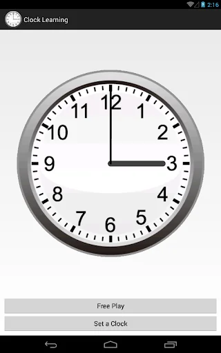 Clock Learning screenshot 1