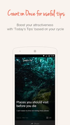 Once -A special period tracker screenshot 2