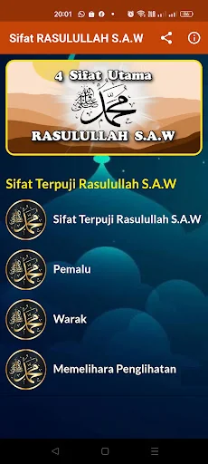 Mengenal Sifat Rasulullah SAW