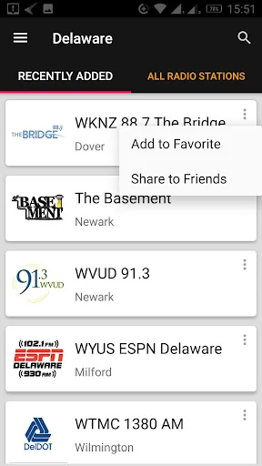 Delaware Radio Stations - USA