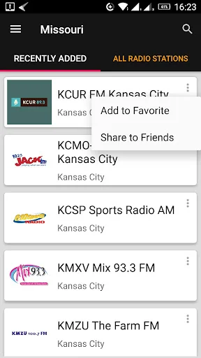 Missouri Radio Stations - USA