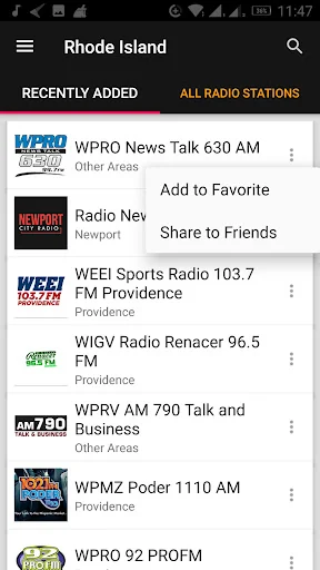 Rhode Island Radio Stations