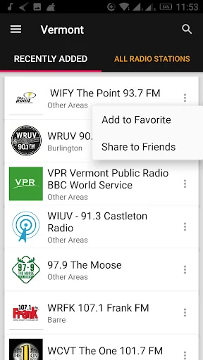 Vermont Radio Stations - USA