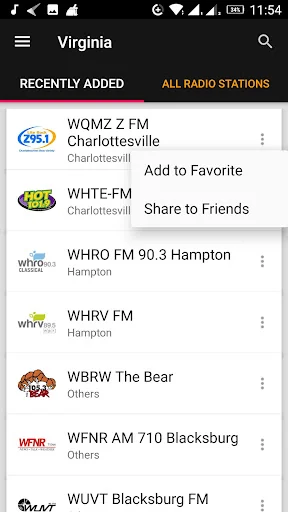 Virginia Radio Stations - USA