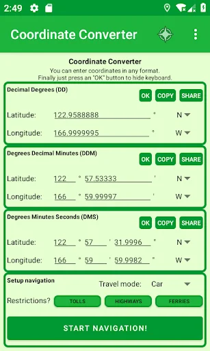 Coordinate Converter