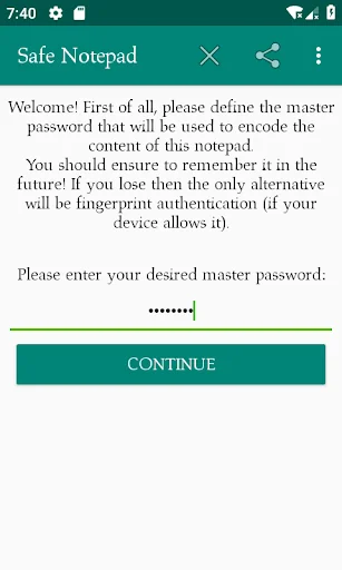 Safe Notepad with search tool