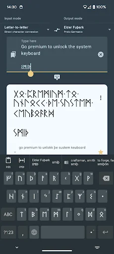 Write in Runic (Runes writer) screenshot 2