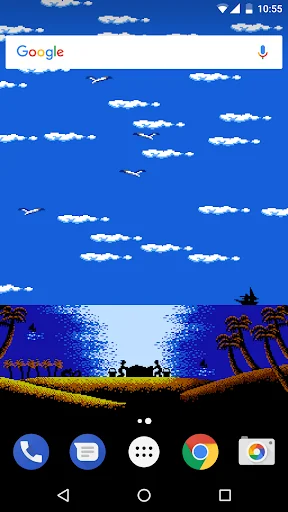 Pixel Beach Live Wallpaper