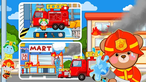 Children's Fire Truck Game - F