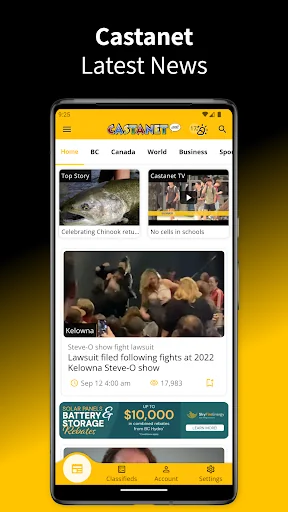Castanet.net screenshot 1