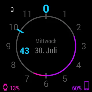 Chrono Watch Face for Wear screenshot 3