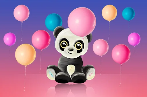 Valentine's Panda Theme