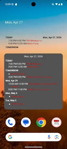 CalWidget – Calendar Widget