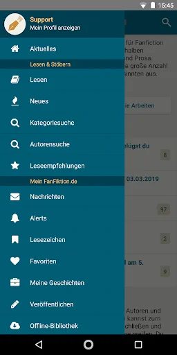FanFiktion.de screenshot 1