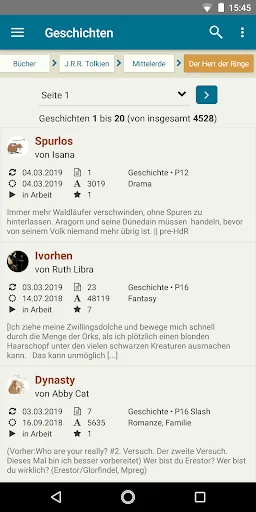 FanFiktion.de screenshot 3