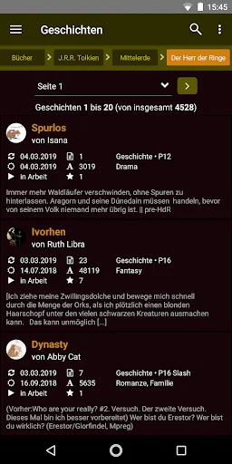 FanFiktion.de screenshot 4