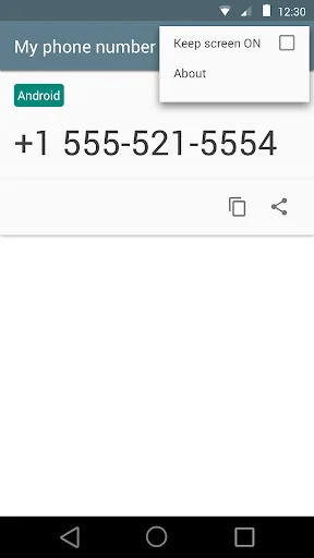 My phone number screenshot 2