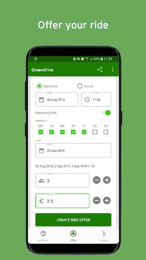 Greendrive - ride sharing