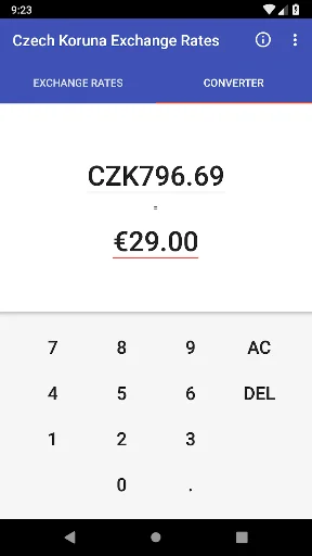 Czech Koruna Exchange Rates screenshot 2