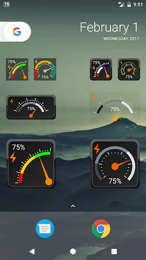 Gauge Battery Widget screenshot 1