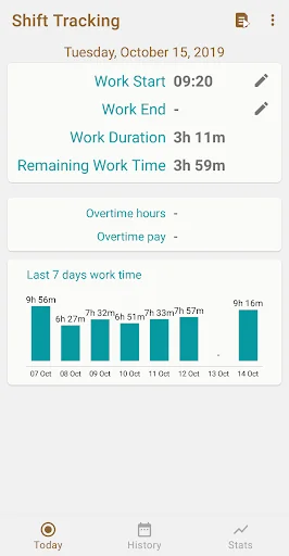 Shift Tracking -Auto(GPS+Wifi)