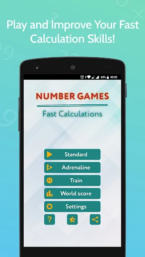 Number Games Fast Calculations screenshot 1