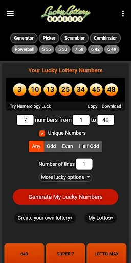 Lucky Lottery Number Generator