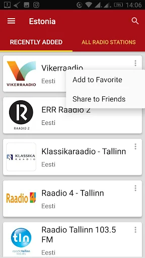Estonian Radio Stations