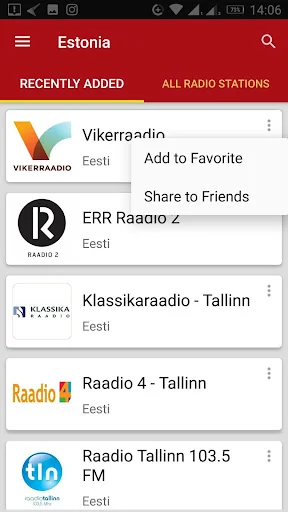 Estonian Radio Stations