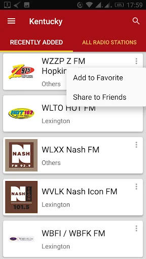Kentucky Radio Stations - USA