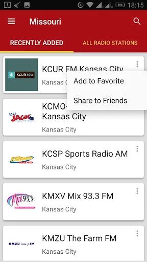 Missouri Radio Stations - USA